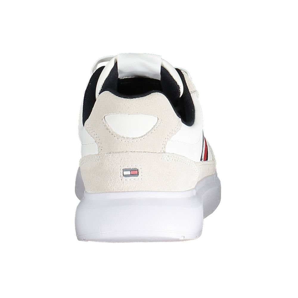 Tommy Hilfiger White Leather Men Sneaker -   -  Tommy Hilfiger.