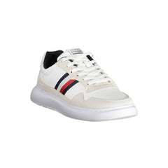 Tommy Hilfiger White Leather Men Sneaker -   -  Tommy Hilfiger.