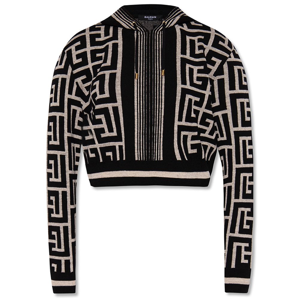 Balmain Black Merino Wool Sweater -   -  Balmain.