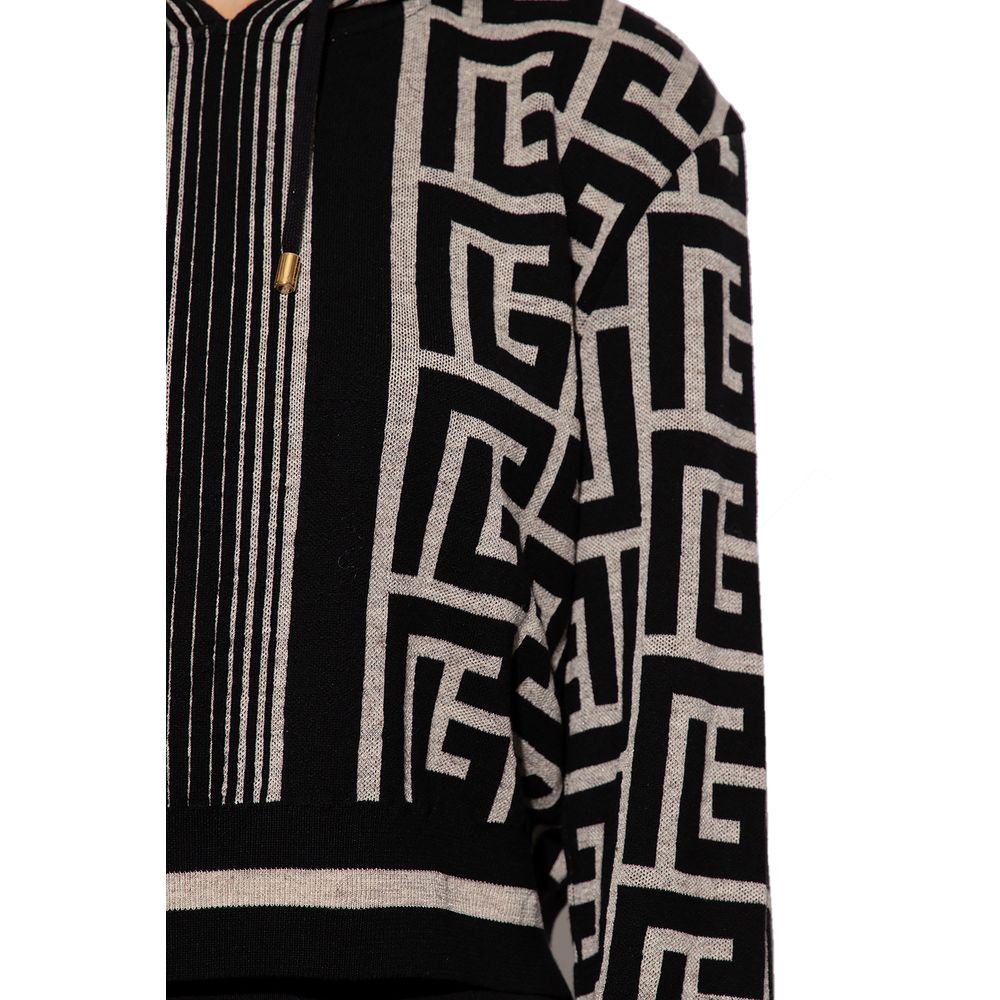 Balmain Black Merino Wool Sweater -   -  Balmain.