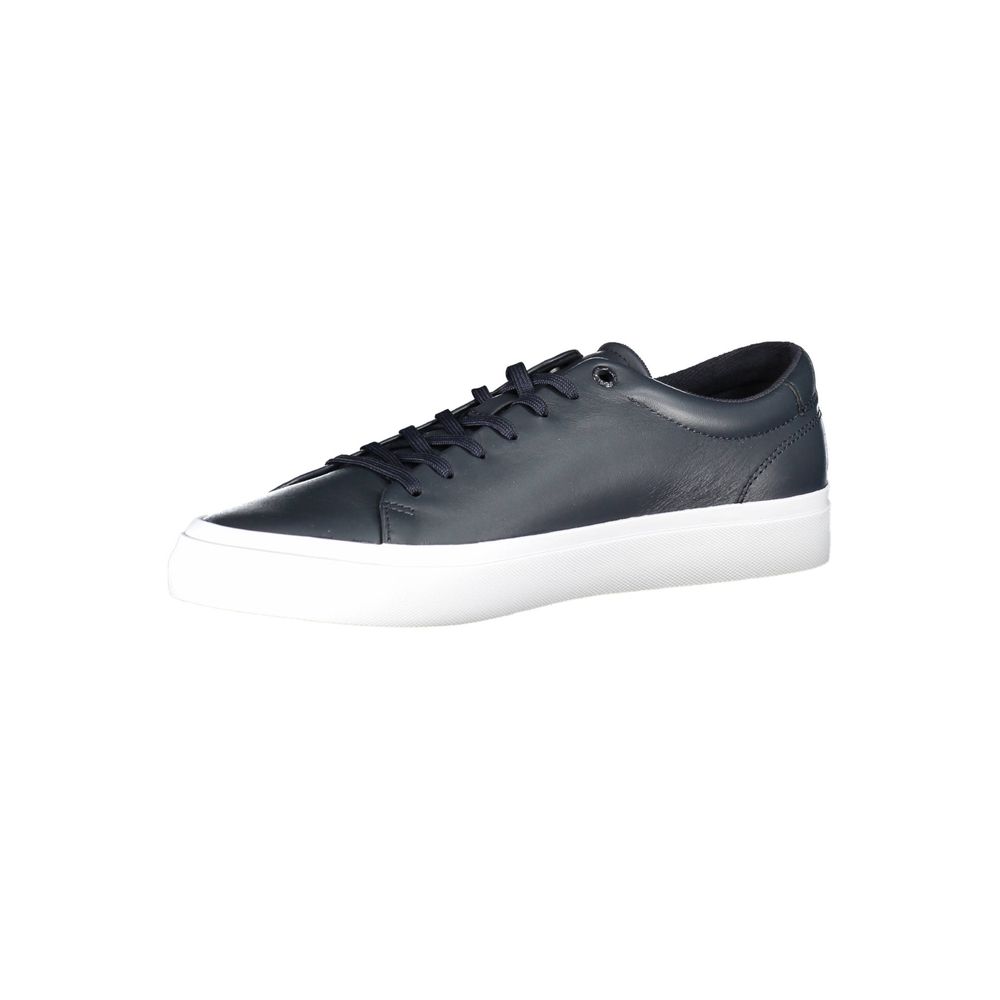 Tommy Hilfiger Blue Leather Men Sneaker -   -  Tommy Hilfiger.