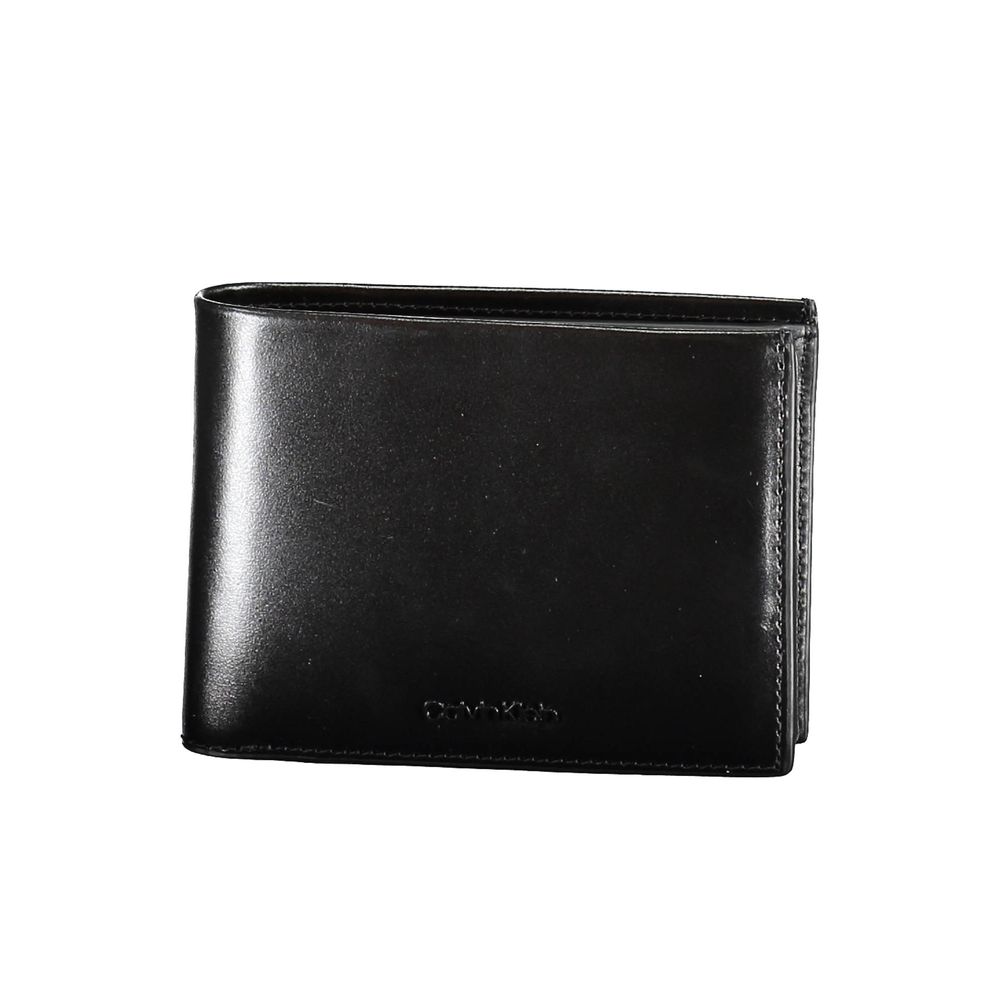 Calvin Klein Black Leather Men Wallet -  Leather Wallet for Men -  Calvin Klein.