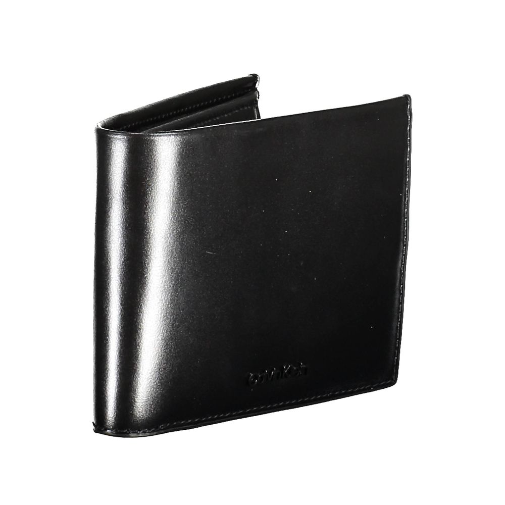 Calvin Klein Black Leather Men Wallet -  Leather Wallet for Men -  Calvin Klein.