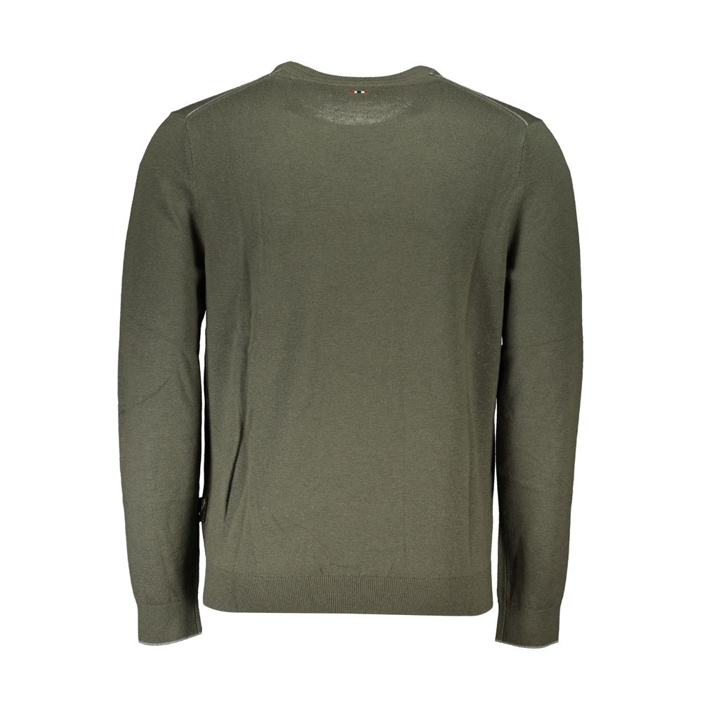 Napapijri Green Fabric Men Sweater -   -  Napapijri.