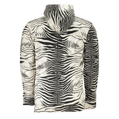 Cavalli Class White Cotton Mens Hooded Sweater -   -  Cavalli Class.