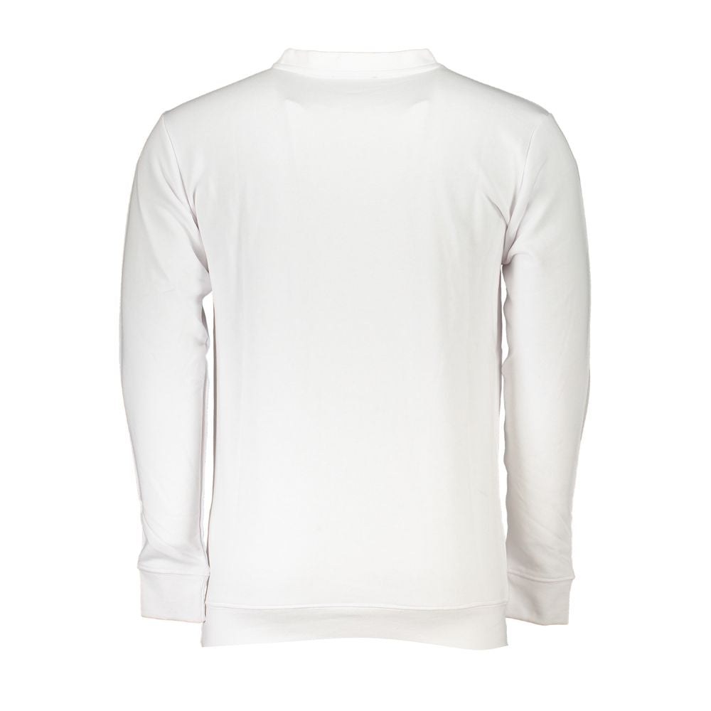 Cavalli Class White Cotton Men Sweater -   -  Cavalli Class.