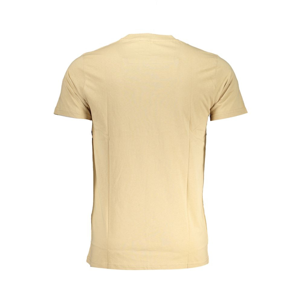 Cavalli Class Beige Cotton T-Shirt -   -  Cavalli Class.