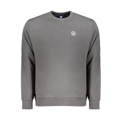 North Sails Gray Cotton Men Sweater -   -  North Sails.
