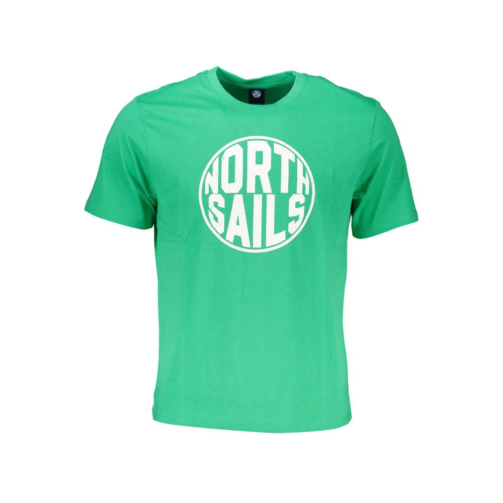 North Sails Green Cotton T-Shirt -   -  North Sails.