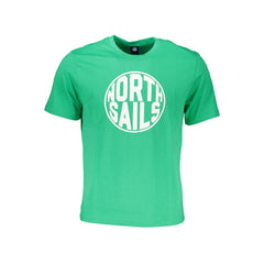 North Sails Green Cotton T-Shirt -   -  North Sails.