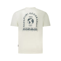 Napapijri White Cotton Men T-Shirt -   -  Napapijri.