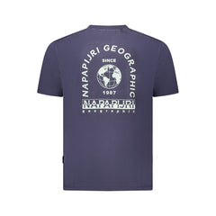 Napapijri Blue Cotton Men T-Shirt -   -  Napapijri.