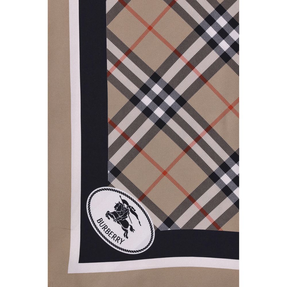 Burberry Silk Check Scarf -   -  Burberry.