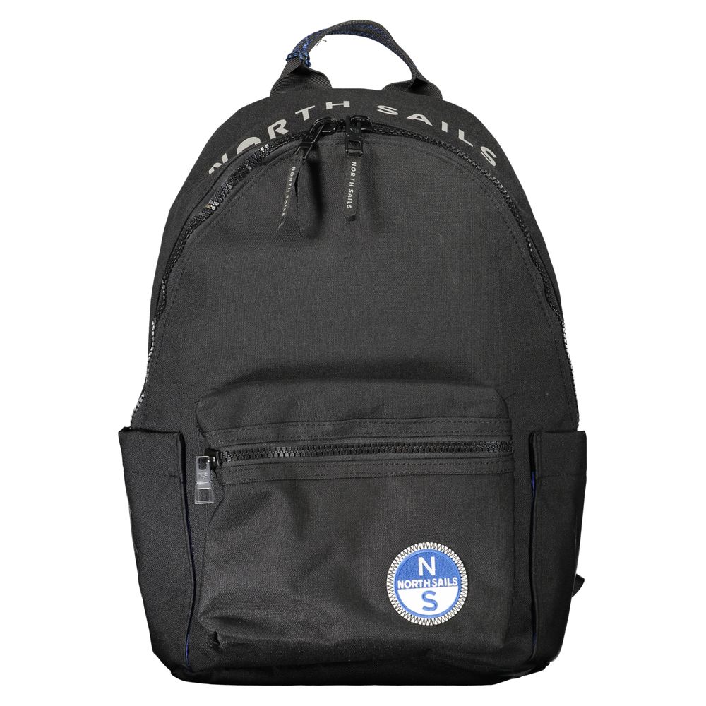 North Sails Black Polyester Men Backpack -   -  North Sails.