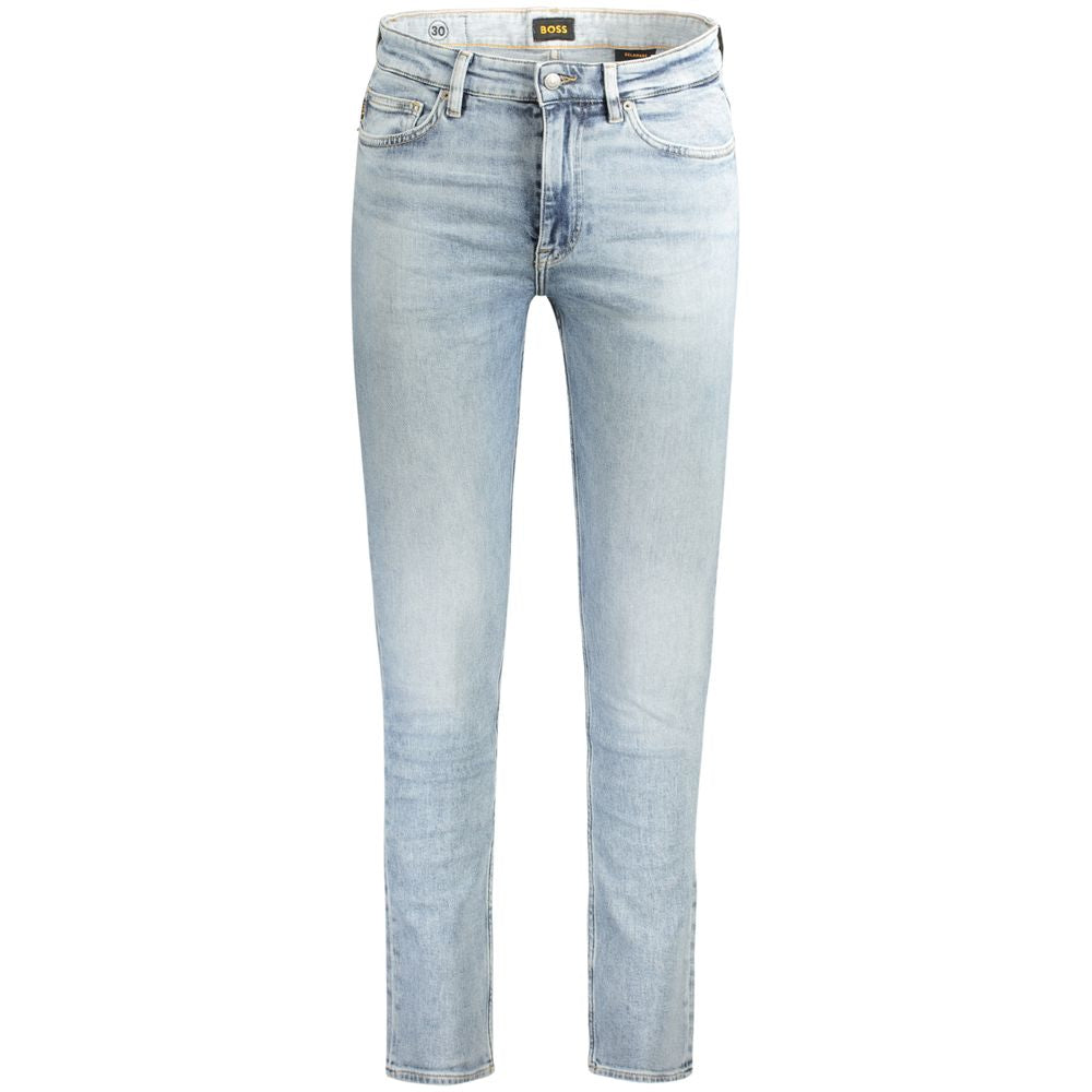 Hugo Boss Light Blue Cotton Mens Jeans -   -  Hugo Boss.