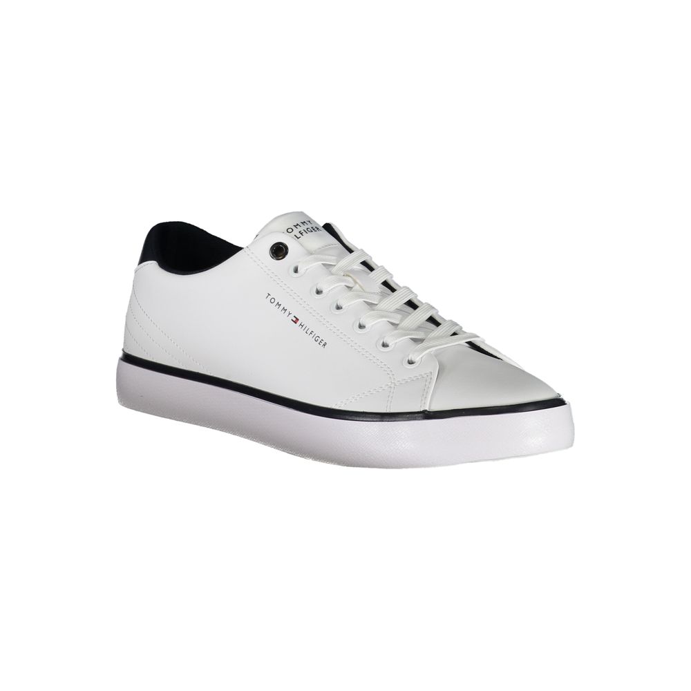 Tommy Hilfiger White Polyester Sneaker -   -  Tommy Hilfiger.