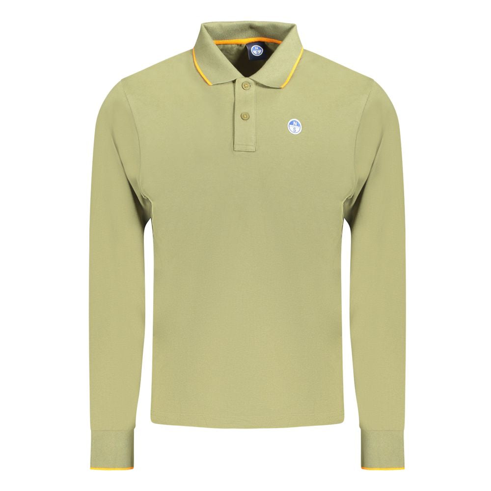 North Sails Green Cotton Men Polo Shirt -   -  North Sails.