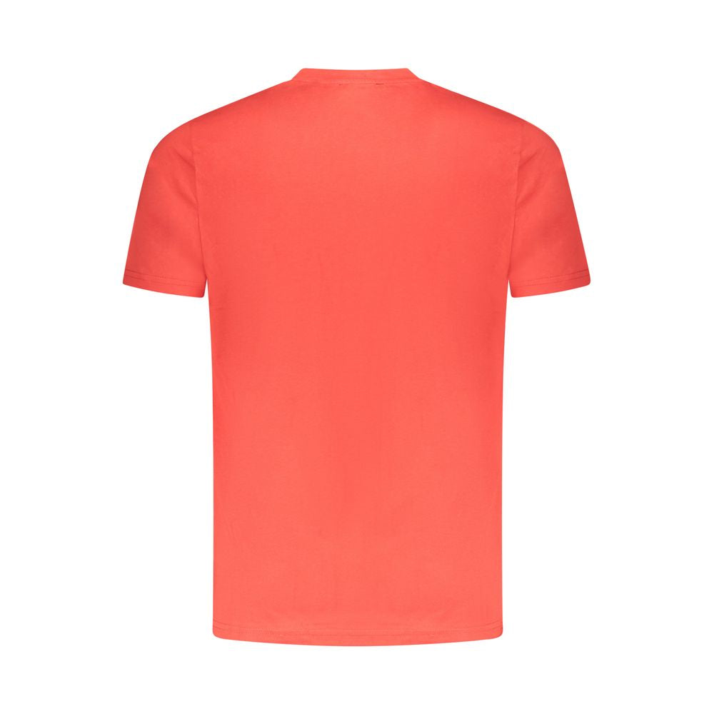 Cavalli Class Red Cotton Men T-Shirt -   -  Cavalli Class.