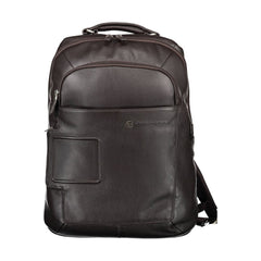 Piquadro Brown Leather Men Backpack -   -  Piquadro.