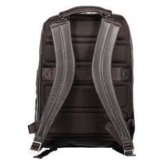 Piquadro Brown Leather Men Backpack -   -  Piquadro.