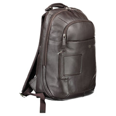 Piquadro Brown Leather Men Backpack -   -  Piquadro.