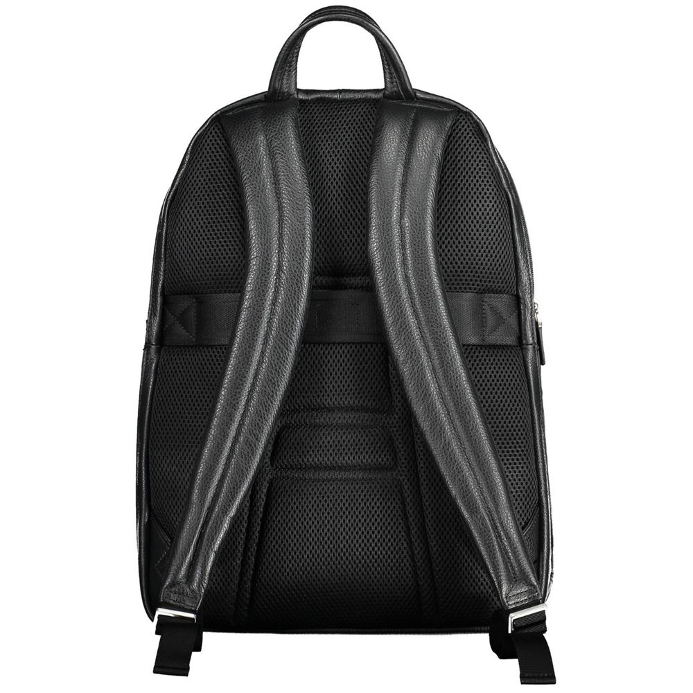 Piquadro Black Leather Men Backpack -   -  Piquadro.