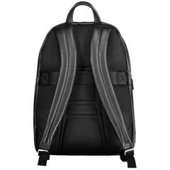 Piquadro Black Leather Men Backpack -   -  Piquadro.