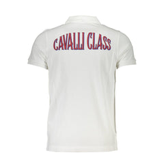 Cavalli Class White Cotton Men Polo Shirt -   -  Cavalli Class.