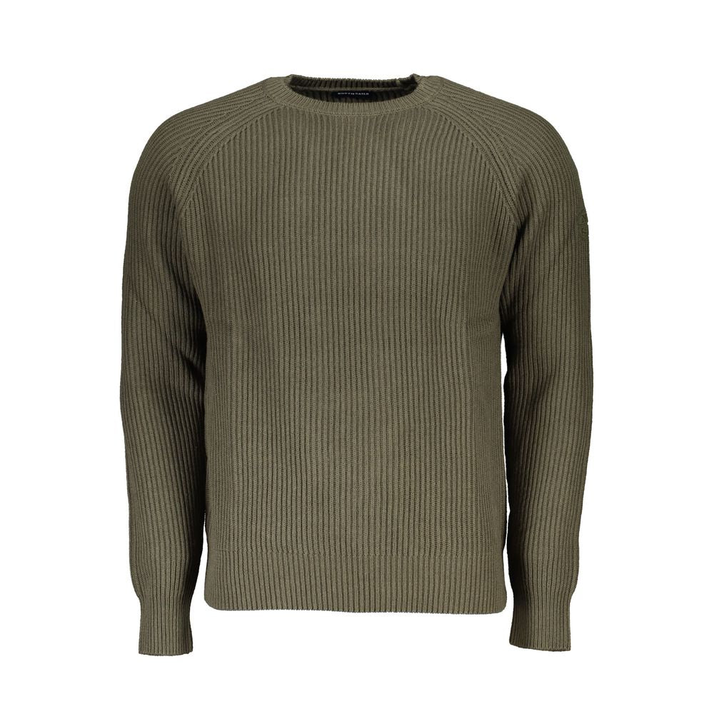 North Sails Green Cotton Men Sweater -   -  North Sails.