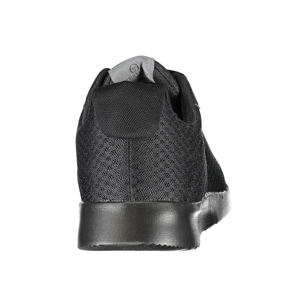 Sergio Tacchini Sleek Black Sneakers with Embroidered Detail -   -  Sergio Tacchini.