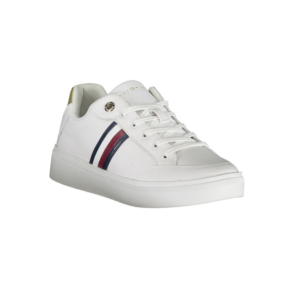 Tommy Hilfiger White Leather Women Sneaker -   -  Tommy Hilfiger.