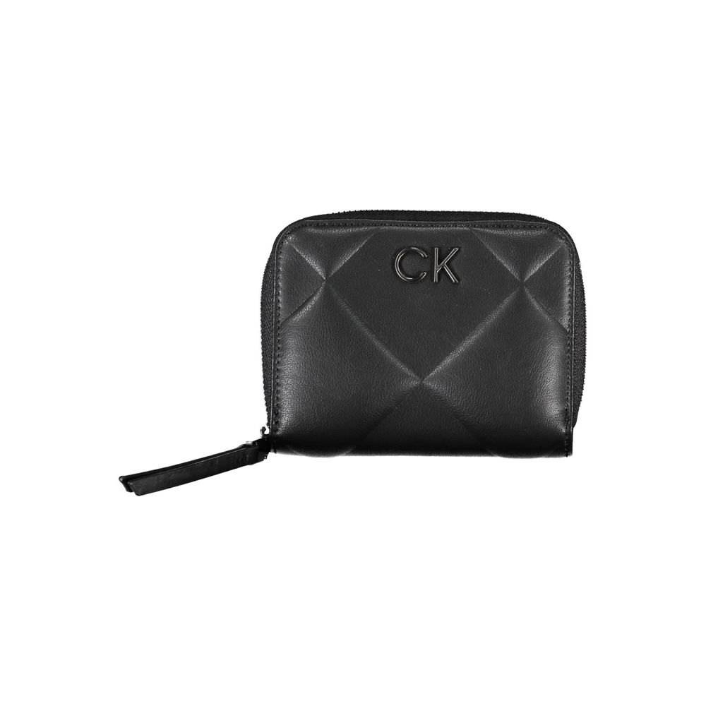 Calvin Klein - Sleek Quilted RFID Secure Wallet with Coin Purse - Black Calvin Klein