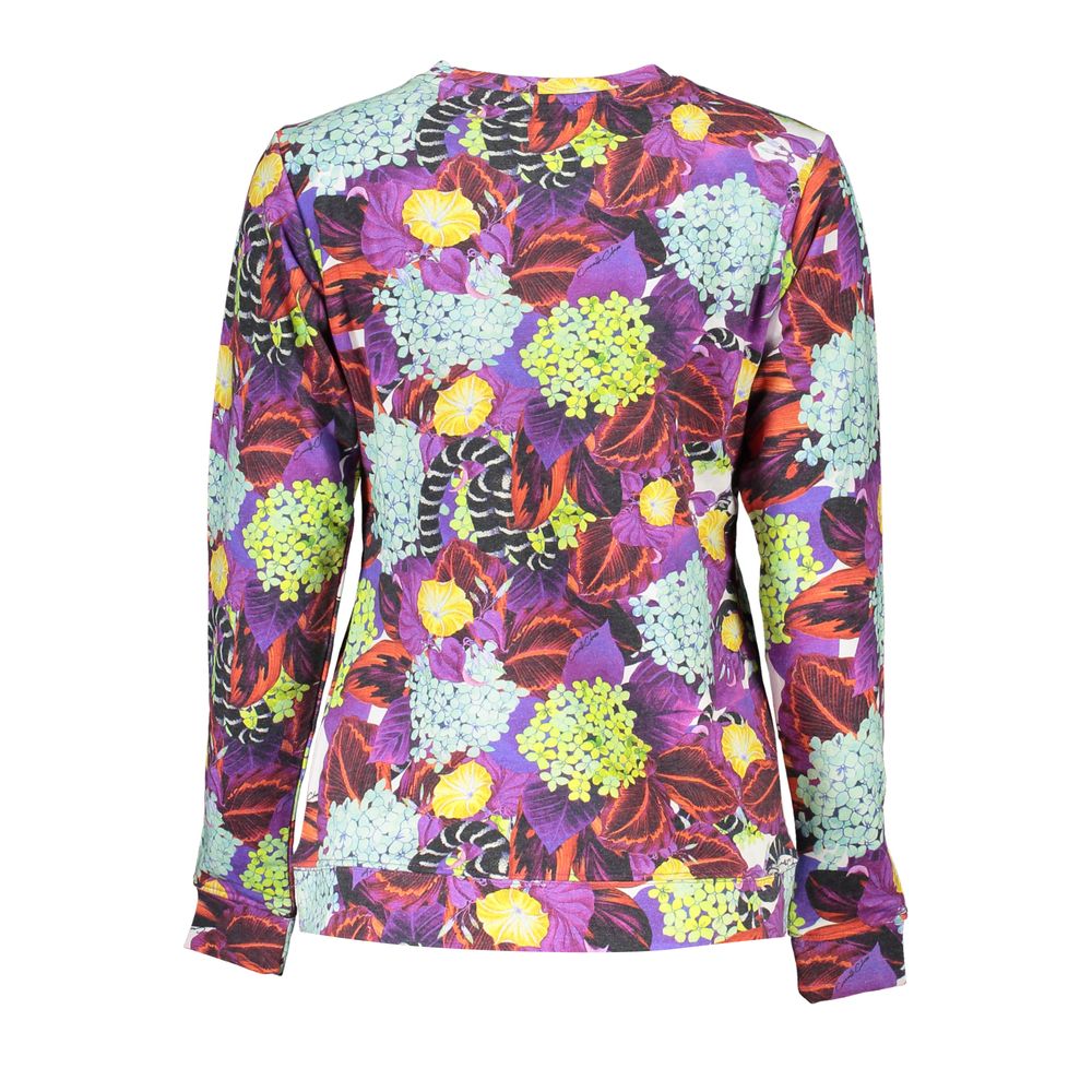 Cavalli Class Elegant Purple Crew Neck Sweater -   -  Cavalli Class.