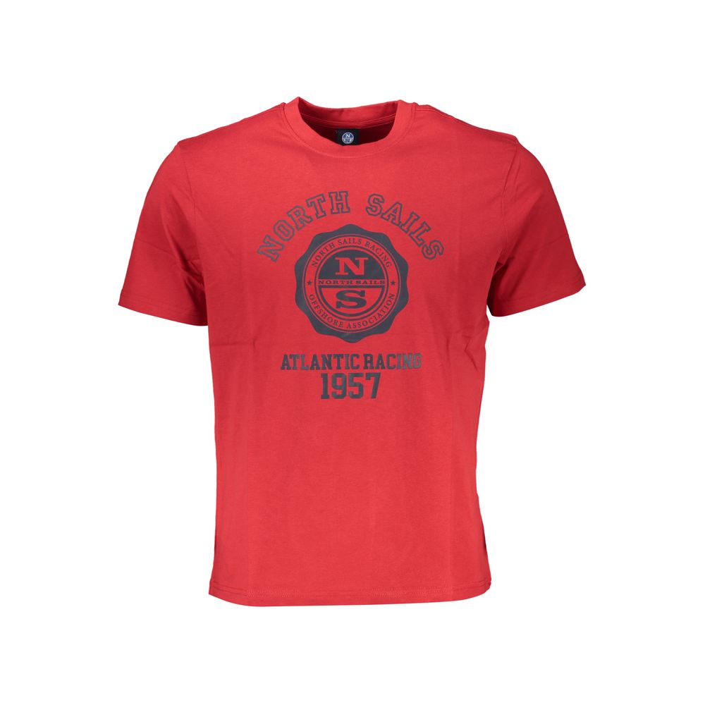 North Sails Red Cotton T-Shirt -   -  North Sails.