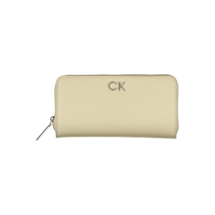 Calvin Klein - Elegant Zip Wallet with RFID Blocking - Beige Calvin Klein