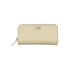 Calvin Klein Elegant Beige Zip Wallet with RFID Blocking -   -  Calvin Klein.