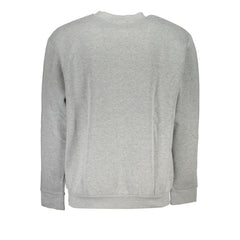 Cavalli Class Elegant Gray Crew Neck Designer Sweatshirt -   -  Cavalli Class.