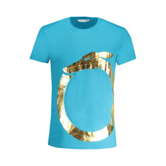 Trussardi Light Blue Cotton Men T-Shirt -   -  Trussardi.
