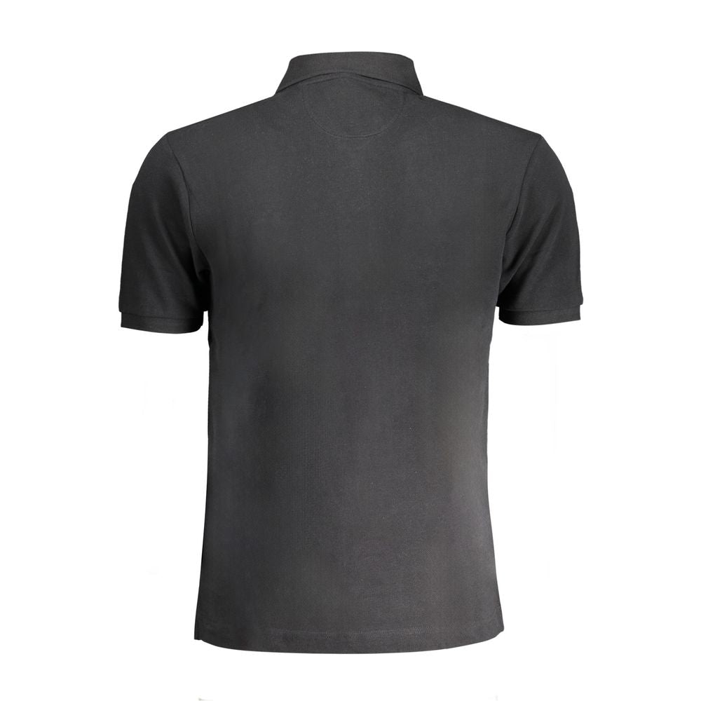 La Martina Black Cotton Polo Shirt -   -  La Martina.