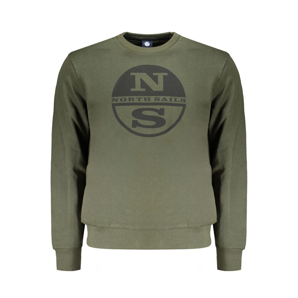 North Sails Green Cotton Men Sweater -   -  North Sails.