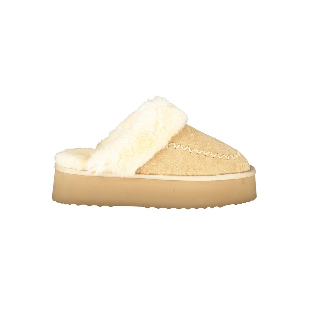 Laura Biagiotti Beige Polyester Women Sandal -   -  Laura Biagiotti.