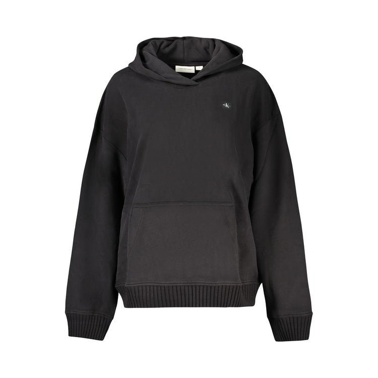 Calvin Klein - Sleek Organic Cotton Relaxed Hoodie - Black Calvin Klein