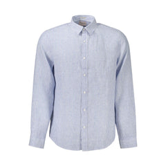 Guess Jeans Blue Linen Men Shirt -   -  Guess Jeans.