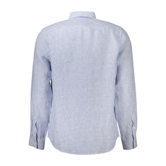 Guess Jeans Blue Linen Men Shirt -   -  Guess Jeans.