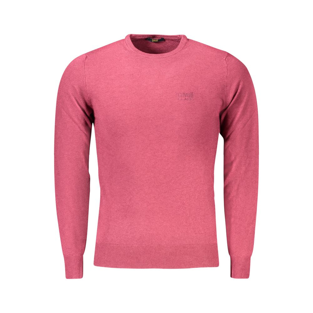Cavalli Class Red Viscose Men Sweater -   -  Cavalli Class.