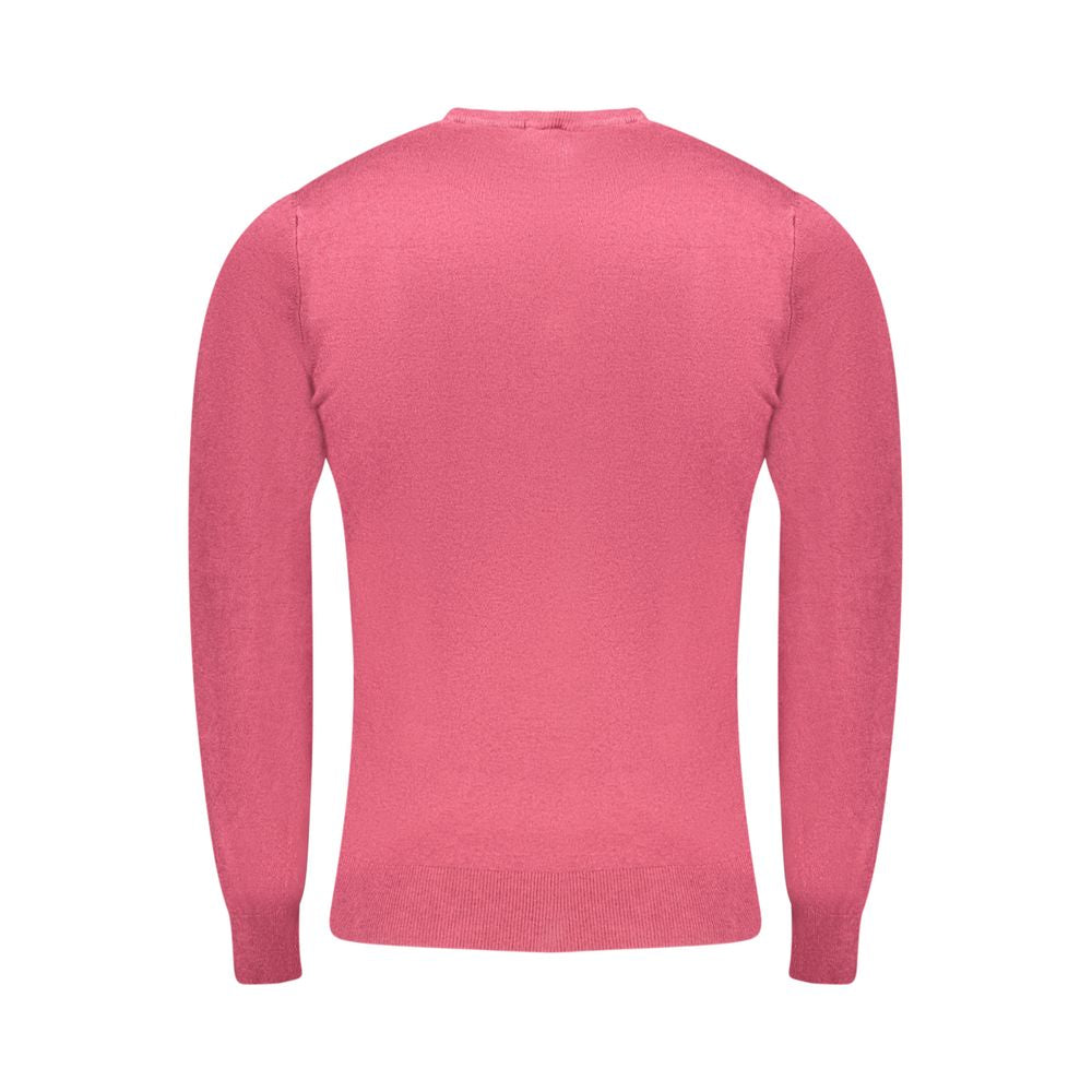 Cavalli Class Red Viscose Men Sweater -   -  Cavalli Class.