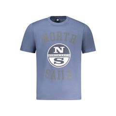 North Sails Blue Cotton Men T-Shirt -   -  North Sails.