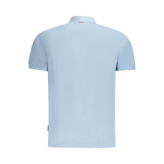 Napapijri Light Blue Cotton Men Polo Shirt -   -  Napapijri.