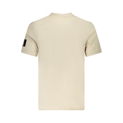 Calvin Klein Beige Cotton Men T-Shirt -   -  Calvin Klein.