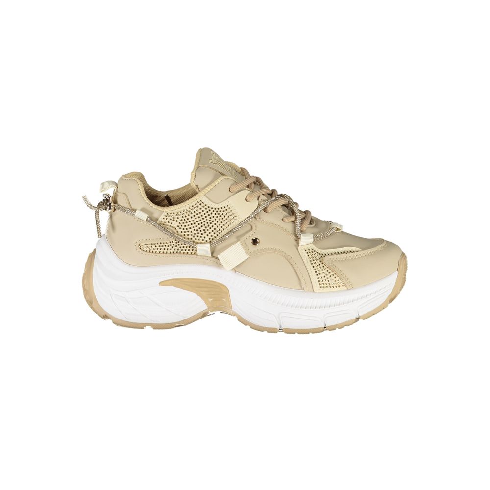 Laura Biagiotti Beige Polyester Women Sneaker -   -  Laura Biagiotti.